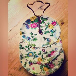 Vintage 3 Tier Pastry Stand / Jewelry Stand